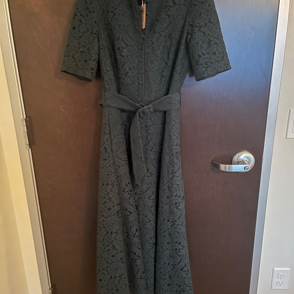 New Boden Green Lace Dress, size 6 - Picture 5 of 6